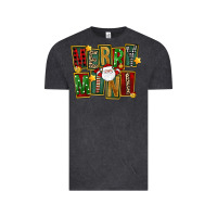 Vintage Black Christmas merry mini Vintage Tee - FaDigitalArtStudio
