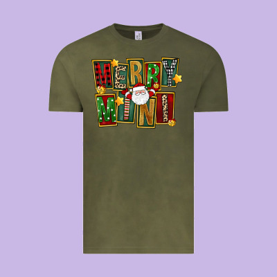 Christmas Merry Mini Vintage Tee Designed By Fadigitalartstudio