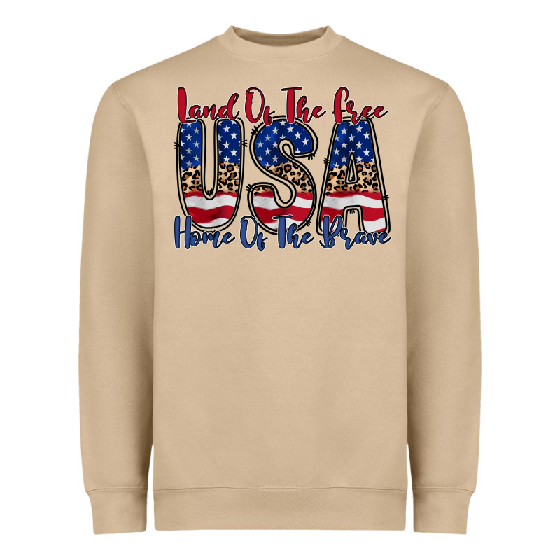 Land Of The Free Usa Heavyweight Sweatshirt by RacoonDesign | Teevron