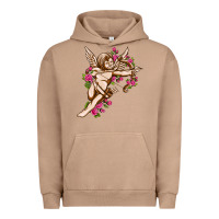 Pigment Burro Cupid with rose Valentine's Day Urban Hoodie - HowdyJamesFarm