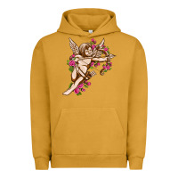 Pigment Peanut Butter Cupid with rose Valentine's Day Urban Hoodie - HowdyJamesFarm