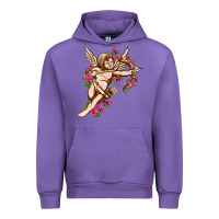 Tulip Cupid with rose Valentine's Day Urban Hoodie - HowdyJamesFarm