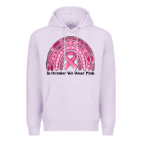 Lilac in october we wear pink breast cancer awareness rainbow Premium Hoodie - Jasminsmagicworld