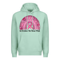 Seafoam in october we wear pink breast cancer awareness rainbow Premium Hoodie - Jasminsmagicworld