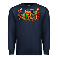 Navy fall nurse Premium Sweatshirt - MaliasSmallBusiness