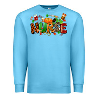 Ocean Blue fall nurse Premium Sweatshirt - MaliasSmallBusiness