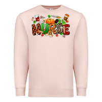 Pale Pink fall nurse Premium Sweatshirt - MaliasSmallBusiness