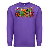 Purple fall nurse Premium Sweatshirt - MaliasSmallBusiness