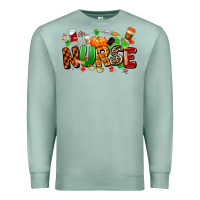 Seafoam fall nurse Premium Sweatshirt - MaliasSmallBusiness