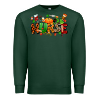 Sports Green fall nurse Premium Sweatshirt - MaliasSmallBusiness