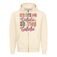 Sandshell staying delulu is the solulu Zipper Hoodie - MaliasSmallBusiness