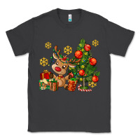 Smoke reindeer and christmas tree Classic Tee - AdoDesignShop