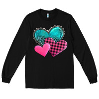 Black valentine's day hearts Long Sleeve Tee - AdoDesignShop