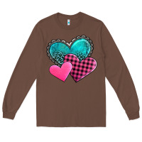 Chestnut valentine's day hearts Long Sleeve Tee - AdoDesignShop