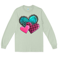 Matcha valentine's day hearts Long Sleeve Tee - AdoDesignShop