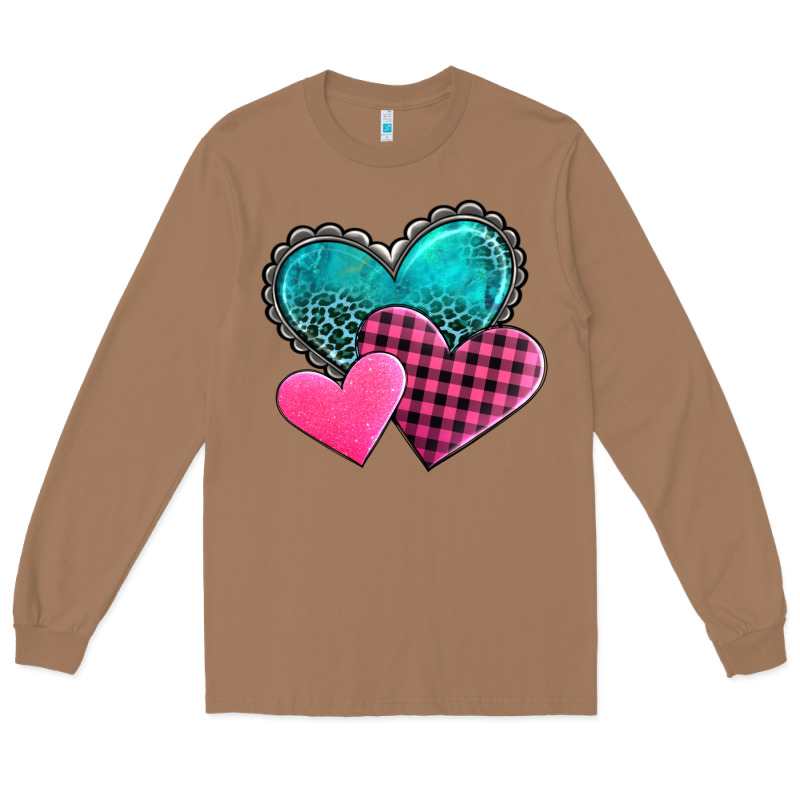 Valentine's Day Hearts Long Sleeve Tee by AdoDesignShop | Teevron