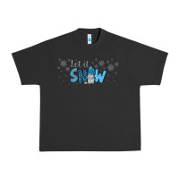 Pigment Black winter let it snow Urban Heavy Tee - JahusDesignShop