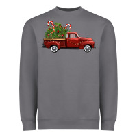 Storm christmas trees truck Heavyweight Sweatshirt - FaDigitalArtStudio