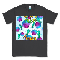 Smoke seahorse and sea shell seamless pattern Classic Tee - BundleAndBundleShop