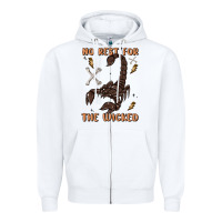 White no rest for the wicked Zipper Hoodie - MaliasSmallBusiness