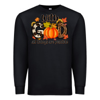 Black with god all things are possible Premium Sweatshirt - MaliasSmallBusiness