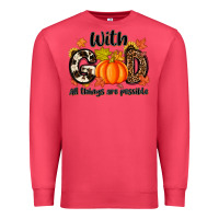 Cardinal with god all things are possible Premium Sweatshirt - MaliasSmallBusiness