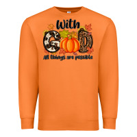 Carrot with god all things are possible Premium Sweatshirt - MaliasSmallBusiness