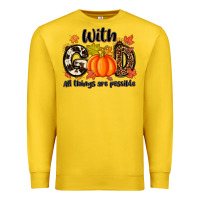 Lemon with god all things are possible Premium Sweatshirt - MaliasSmallBusiness