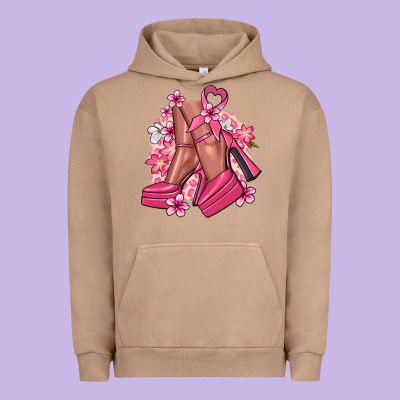 Cancer High Heels Cancer Awareness Urban Hoodie Designed By Howdyjamesfarm