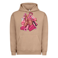 Pigment Burro Cancer high heels Cancer Awareness Urban Hoodie - HowdyJamesFarm