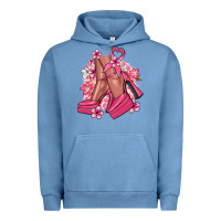 Pigment Pebble Blue Cancer high heels Cancer Awareness Urban Hoodie - HowdyJamesFarm