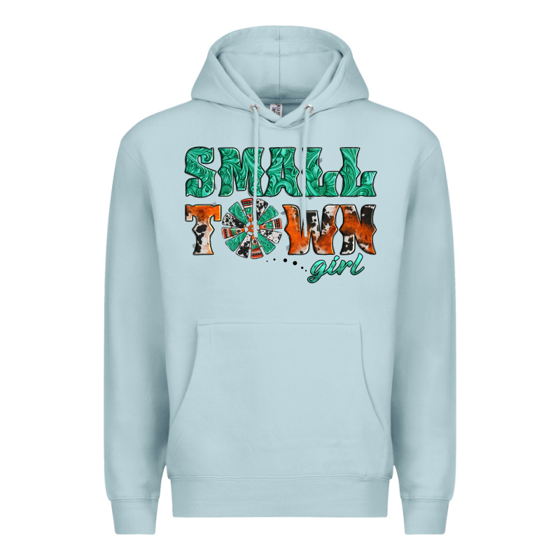 Small Town Girl Western Windmill Premium Hoodie by Jasminsmagicworld | Teevron