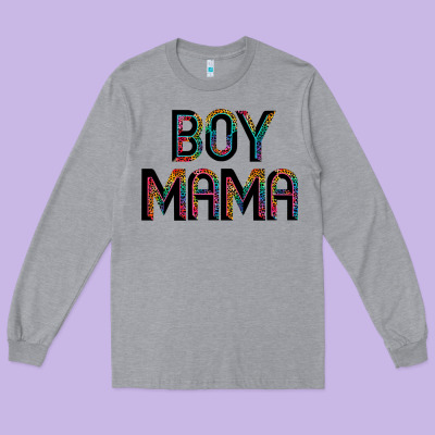 Boy Mama Long Sleeve Tee Designed By Jahusdesignshop