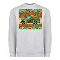 Heather Grey farm truck tumbler Heavyweight Sweatshirt - HRA Design Shop