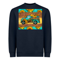 Navy farm truck tumbler Heavyweight Sweatshirt - HRA Design Shop