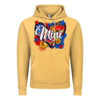 Vintage Mustard American mini heart Vintage Hoodie - Neo Western