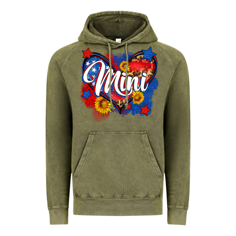 American Mini Heart Vintage Hoodie by Neo Western | Teevron