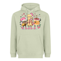 Matcha mexican christmas pan dulce cartoon characters Heavyweight Hoodie - MaliasSmallBusiness
