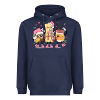 Mexican Christmas Pan Dulce Cartoon Characters Heavyweight Hoodie | Teevron
