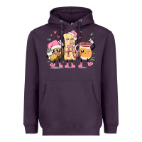 Plum mexican christmas pan dulce cartoon characters Heavyweight Hoodie - MaliasSmallBusiness