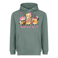 Sage mexican christmas pan dulce cartoon characters Heavyweight Hoodie - MaliasSmallBusiness