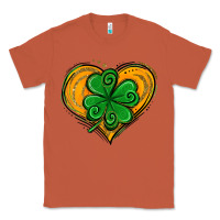 Copper St. Patrick's Day Heart with Shamrock Classic Tee - Jasminsmagicworld
