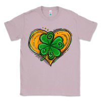 Lilac St. Patrick's Day Heart with Shamrock Classic Tee - Jasminsmagicworld