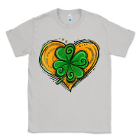 Moon Dust St. Patrick's Day Heart with Shamrock Classic Tee - Jasminsmagicworld