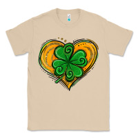 Mushroom St. Patrick's Day Heart with Shamrock Classic Tee - Jasminsmagicworld