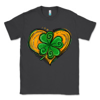 Smoke St. Patrick's Day Heart with Shamrock Classic Tee - Jasminsmagicworld