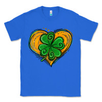 True Royal St. Patrick's Day Heart with Shamrock Classic Tee - Jasminsmagicworld