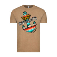 Vintage Coffee anchored Vintage Tee - CowhideDigitalArt