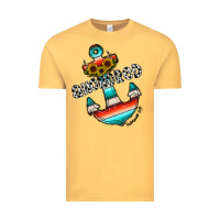 Vintage Mustard anchored Vintage Tee - CowhideDigitalArt