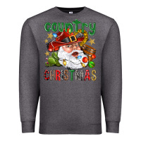 Charcoal Heather Country Christmas Premium Sweatshirt - NancyCooperArtShop